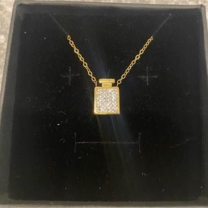 Perfume shaped necklace